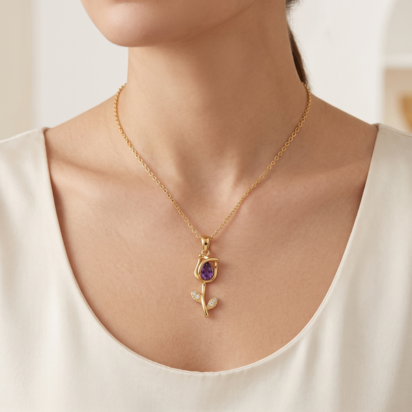 Amethyst Bloom Necklace