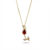 Crimson Rose Necklace