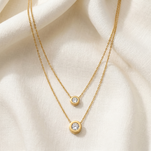 Halo Bezel Pendant