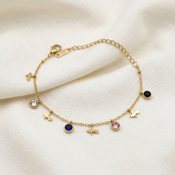 Heartbeat Charm Bracelet