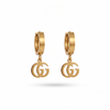 Signature Charm Hoops