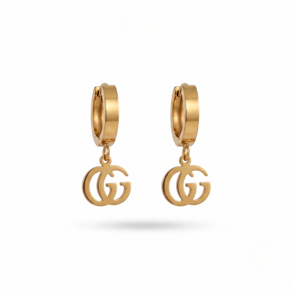 Signature Charm Hoops