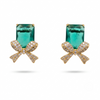 Emerald Bow Earrings