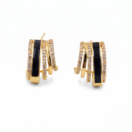 Noir Hoops