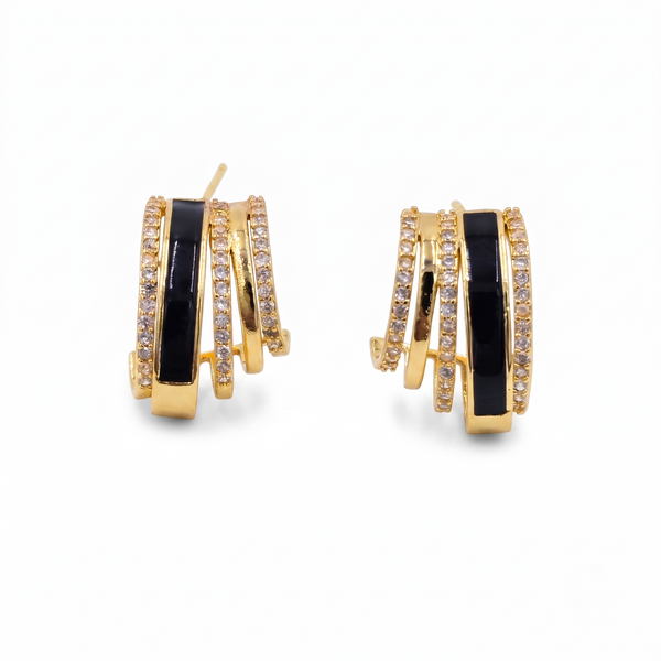 Noir Hoops
