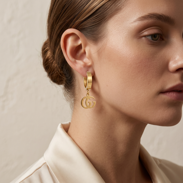 Signature Charm Hoops