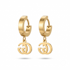 Signature Charm Hoops